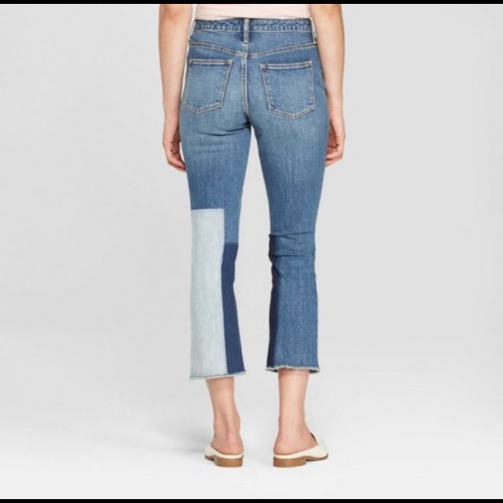 Universal Thread- High Rise Patchwork Jeans, Size… - image 2